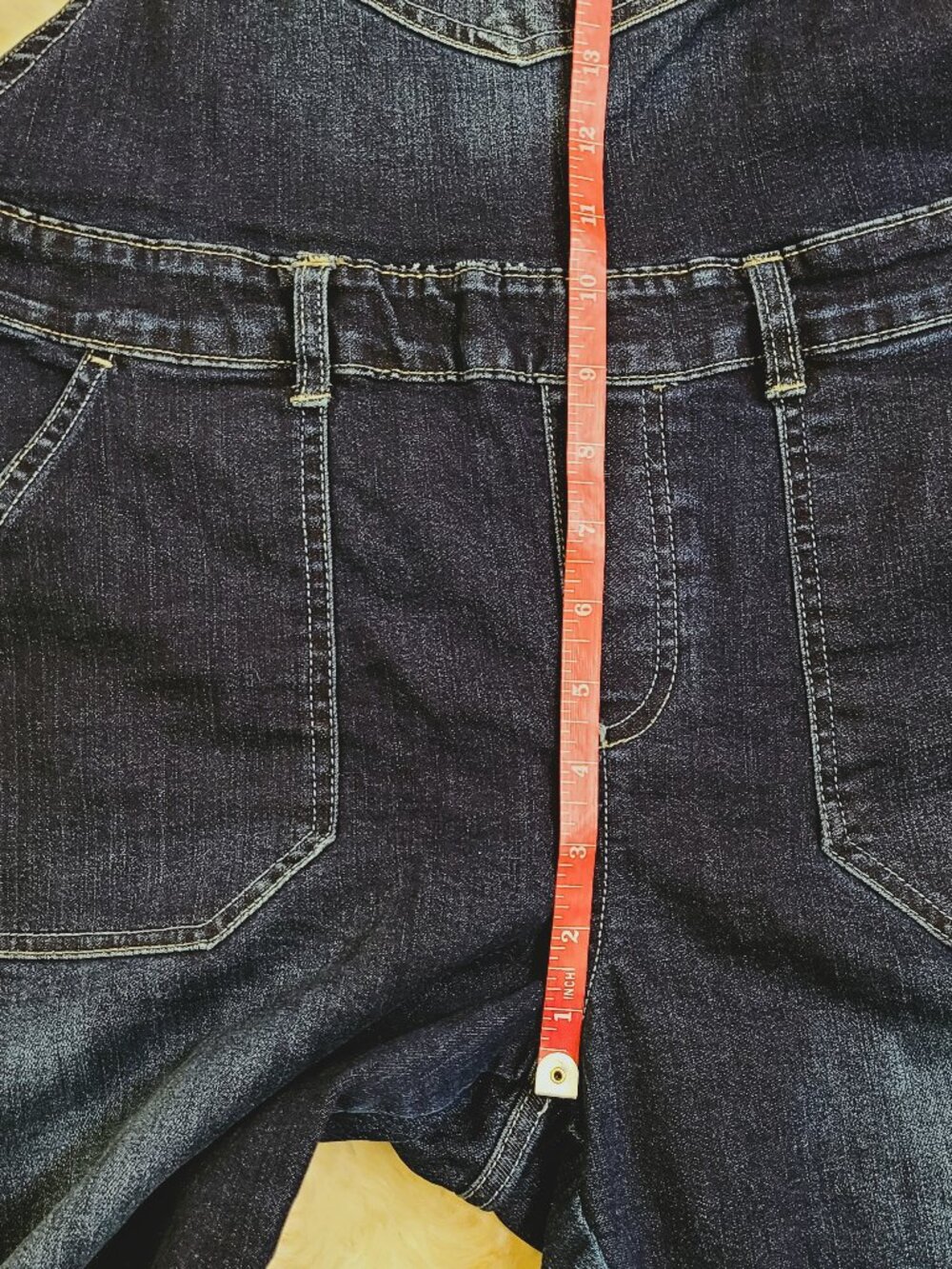Jeaniologie Skinny Dark Wash Overalls - Size 12 - Picture 8 of 8